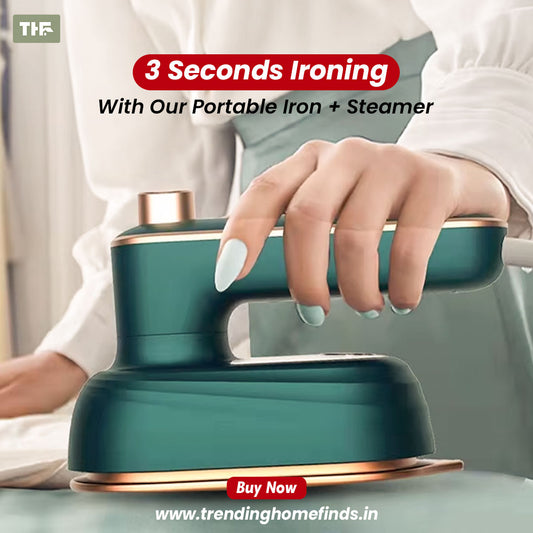 Portable Steamer + Iron for Clothes 🧇🎇