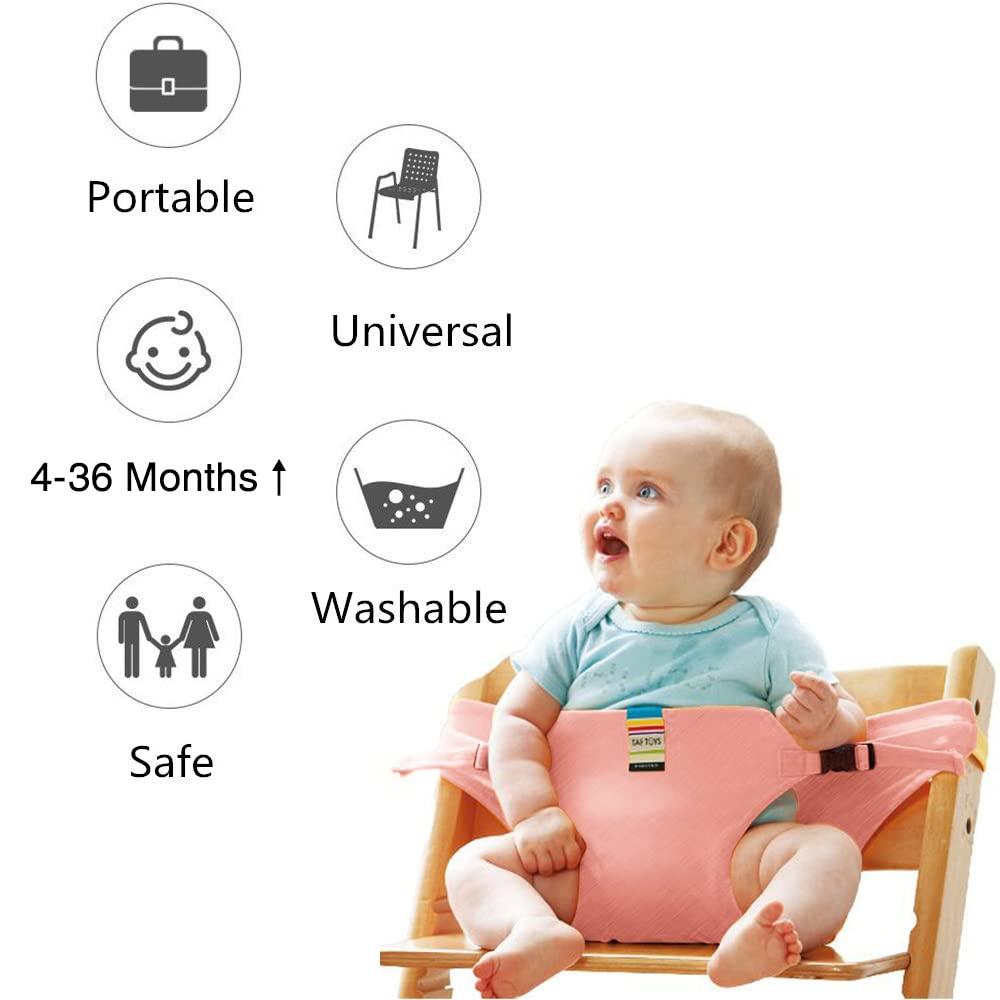 High Chair Feeding Seat with Secure Strap