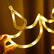 Warm White LED Diya Curtain Light 🚥💡