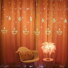 Warm White LED Diya Curtain Light 🚥💡