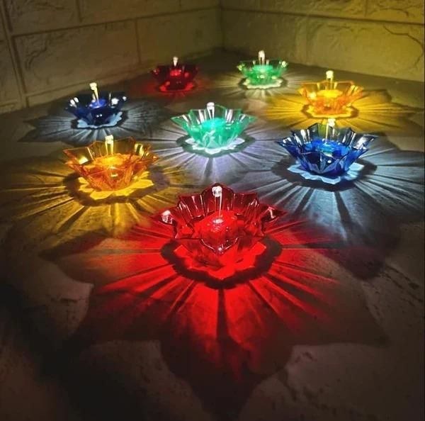 ✨ 3D Reflecting Shadow Diyas Set ( Pack of 12 )