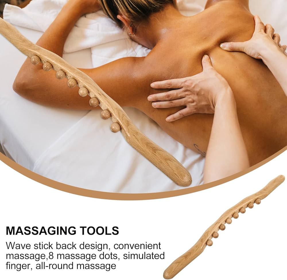 Wooden Body Massage stick 💆‍♂️💆‍♀️🍢