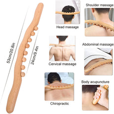 Wooden Body Massage stick 💆‍♂️💆‍♀️🍢