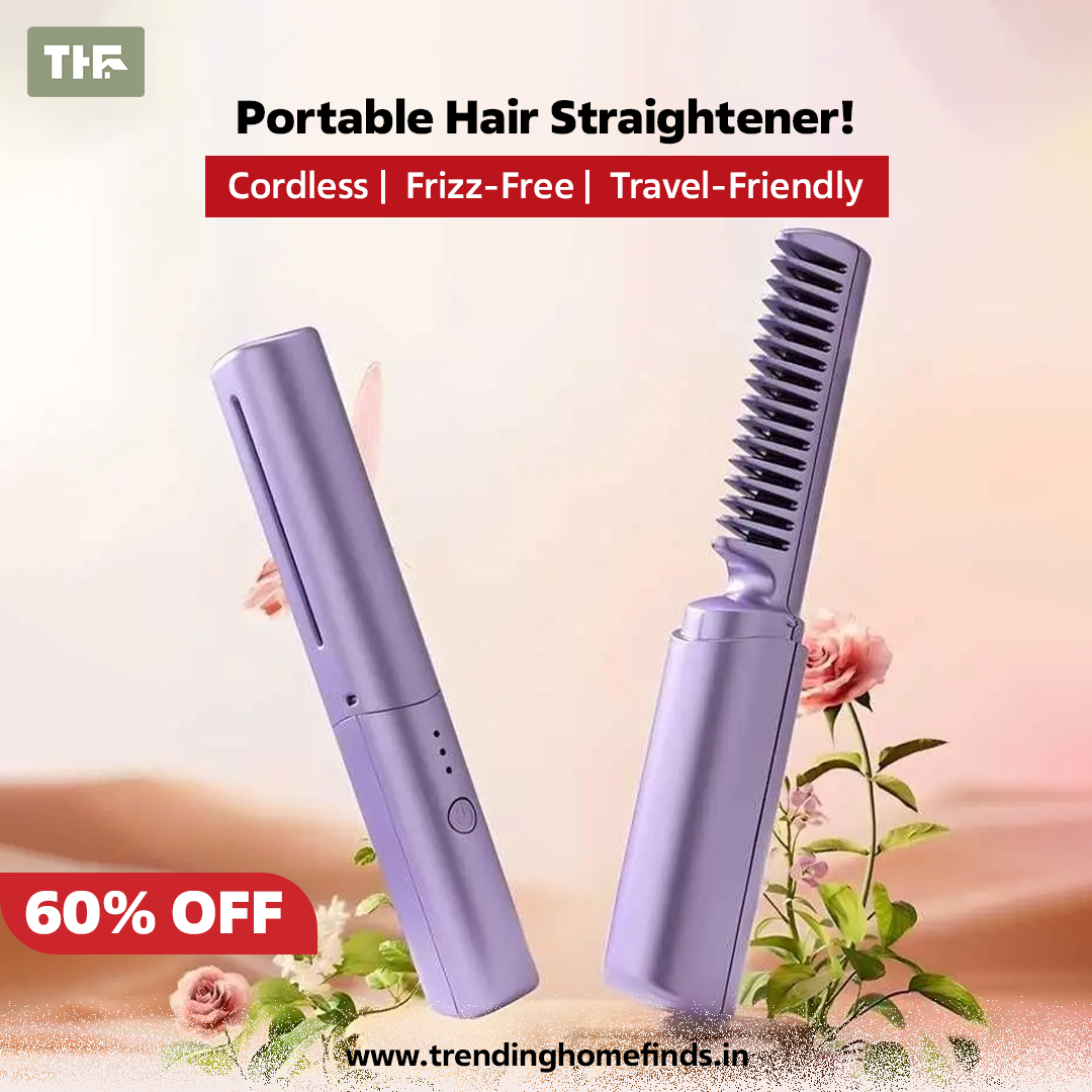 Portable Mini Hair Straightener/Comb 💇‍♀️ ✅