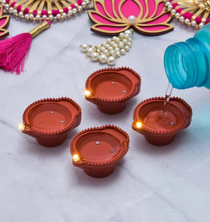 ✨ 🪔Water Sensor LED Diyas (Pack of 12)