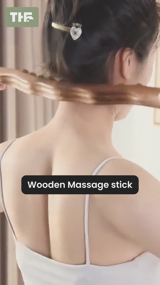 Wooden Body Massage stick 💆‍♂️💆‍♀️🍢