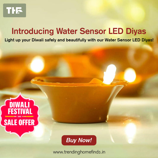 ✨ 🪔Water Sensor LED Diyas (Pack of 12)